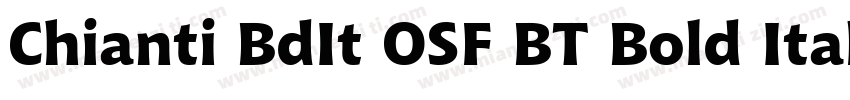 Chianti BdIt OSF BT Bold Italic字体转换